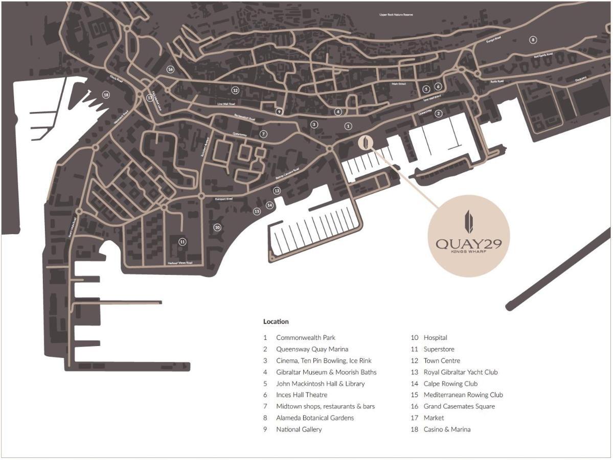 Kings Wharf Quay29 - Large Studio Apartment With 3 Pools - Gym - Rock Views - Holiday And Short Let Apartments In Gibilterra Esterno foto